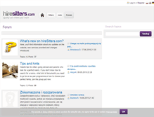 Tablet Screenshot of forum.hiresitters.com